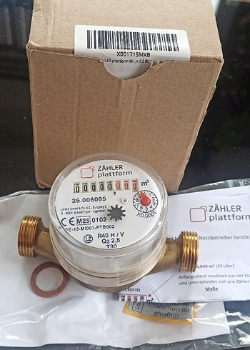 Diğer Kutusunda,Alman Zahiler su sayacı