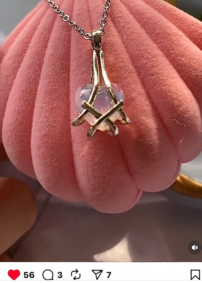 Barbie kristal kolye - Görsel 2