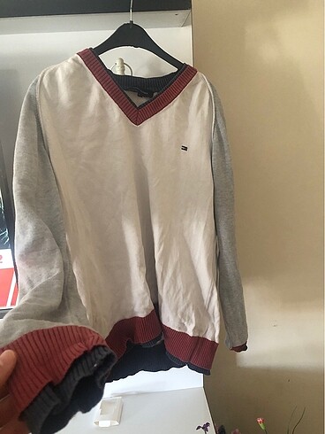 m Beden beyaz Renk Tommy Hilfiger Kazak