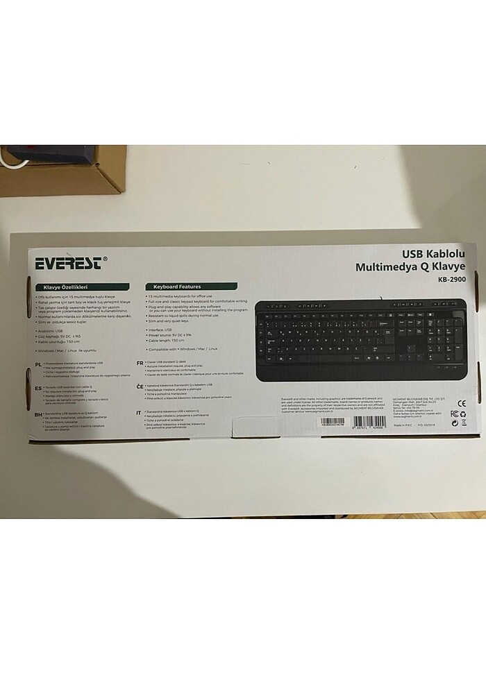 Everest KB-2900 Siyah USB Multi media Q Klavye - Görsel 3