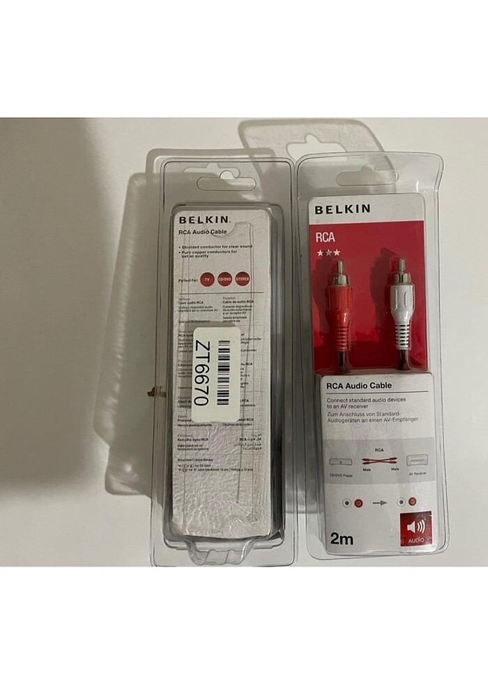 Belkin BLK-F3Y097BF2M 2RCA-2RCA M-M RCA Ses Kablosu - Görsel 2