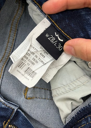 28 Beden Mavi Normal Boy Kadın Kot Pantolon