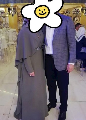 38 Beden haki Renk Haki Kadın Uzun Kollu Uzun Elbise