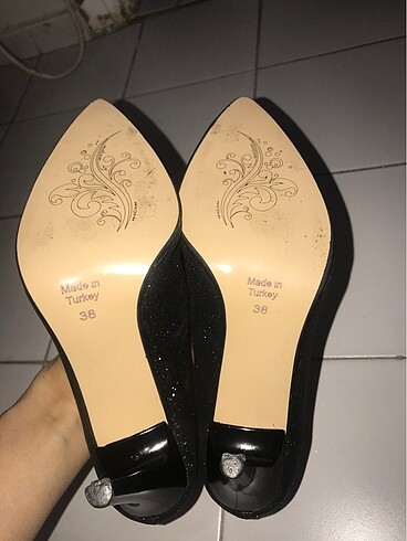 38 Beden siyah Renk #zara #topuklu #ayakkabı