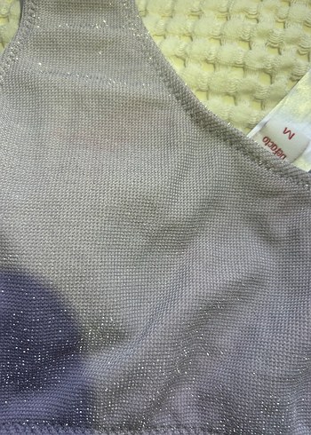 36 Beden mor Renk Lila Tek Omuzlu Bikini Takımı