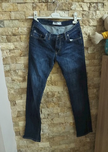 Tommy Hilfiger Koyu Mavi Slim Fit Denim Jean