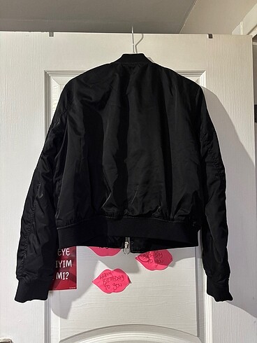 Pull and Bear Pull&Bear siyah bomber ceket