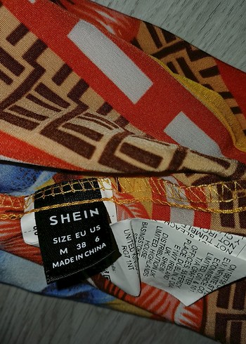 SHEİN sarı Bohem Mini Elbise - Görsel 3