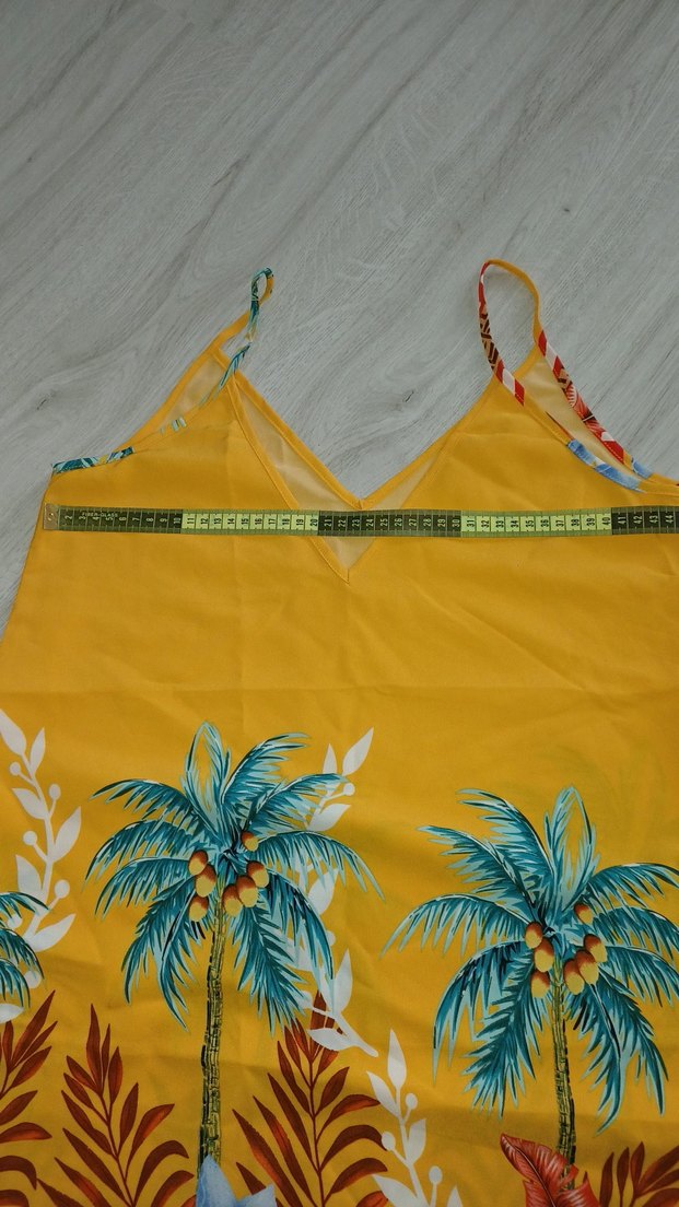 SHEİN sarı Bohem Mini Elbise - Görsel 4