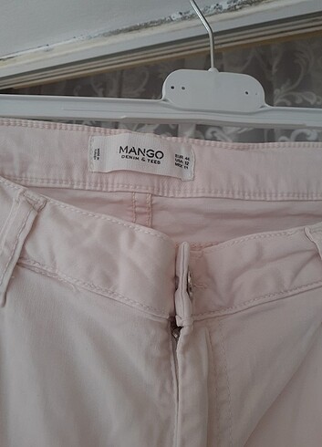 xxl Beden ten rengi Renk 44 beden açık pembe mango kumaş pantalon