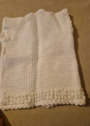 Bohem Tarzı Beyaz Düğmeli Kız Hırka - Görsel 3