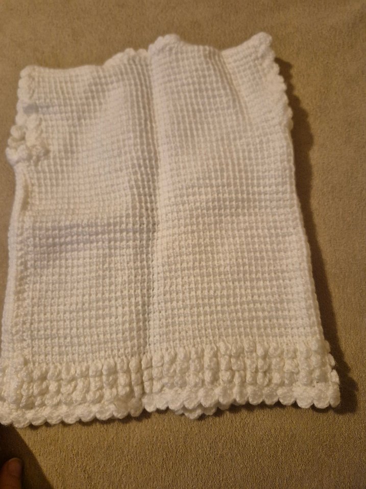 Bohem Tarzı Beyaz Düğmeli Kız Hırka - Görsel 3