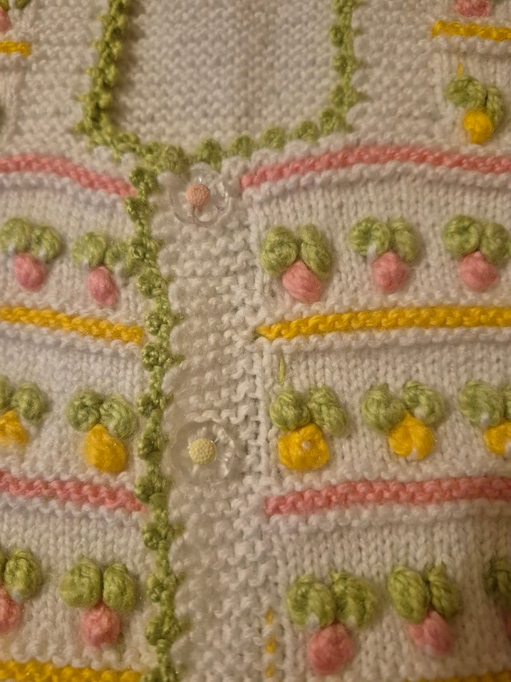 Kız Çocuk Nakışlı Örme Kolsuz Yelek - Görsel 2