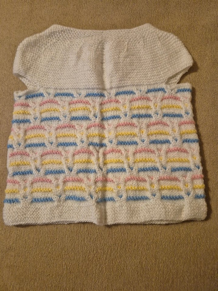 Kız Çocuk Pastel Renkli Örgü Süveter - Görsel 2