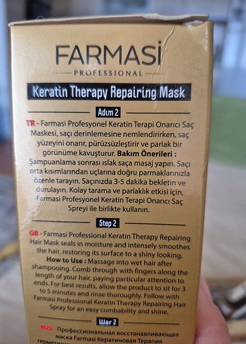 Farmasi Onarıcı Keratin Saç Maskesi - Görsel 3