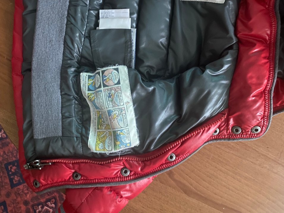 Orijinal Moncler Kapüşonlu Parlak Kırmızı Erkek Çocuk Mont - Görsel 3