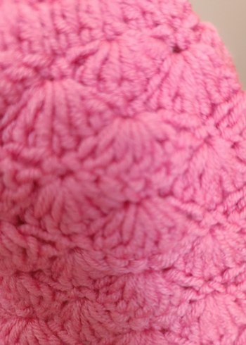 Pembe Örgü Lora Çocuk Bere - Görsel 4