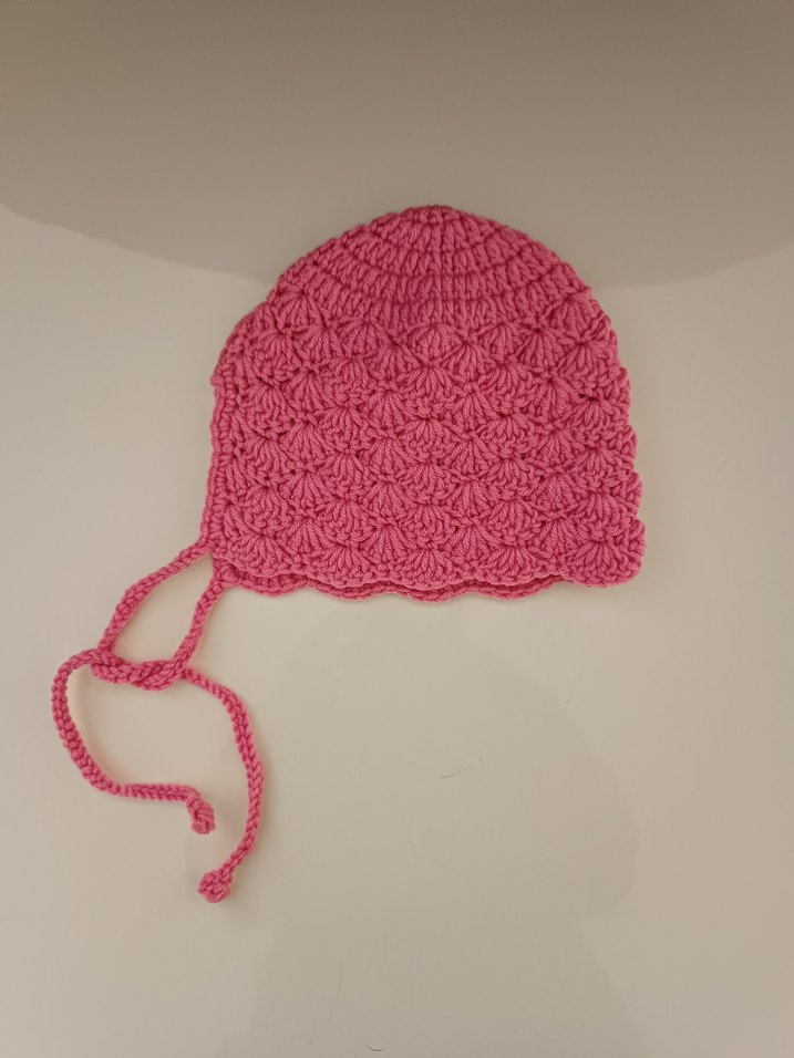 Pembe Örgü Lora Çocuk Bere - Görsel 3