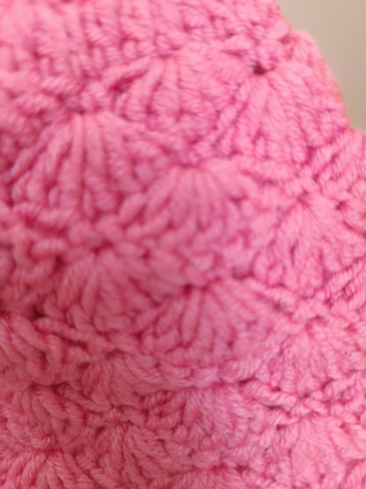 Pembe Örgü Lora Çocuk Bere - Görsel 4