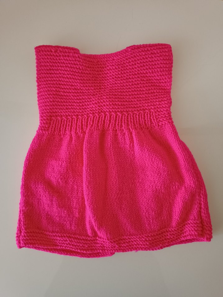 Kız Çocuk Pembe Kolsuz Örgü Yelek - Görsel 2