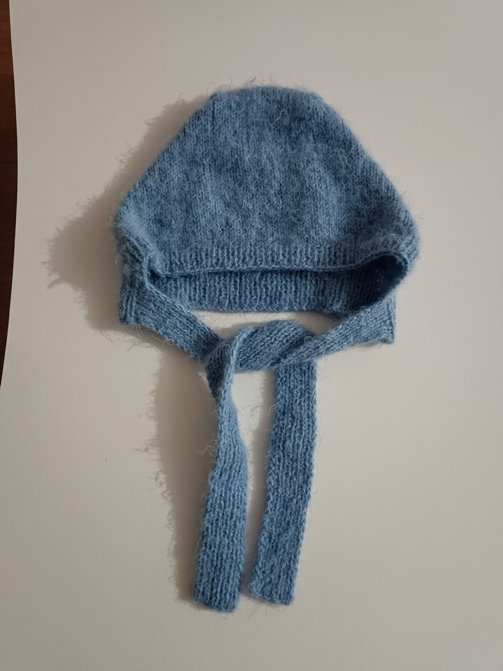 Mavi Pastel Örgü  Bere - Görsel 2