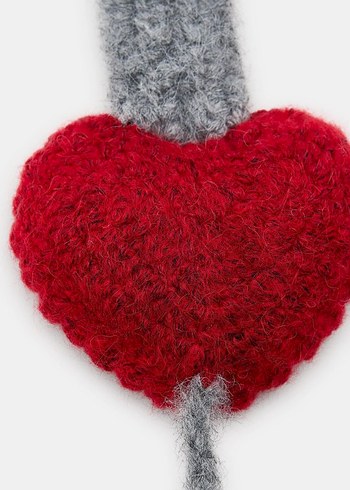 Zara Model Kalp Ponponlu Örgü Kulaklık - Görsel 4