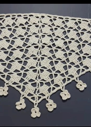 Zara Beyaz Dantel Bohem Kadın Bandana
