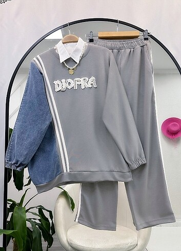 Diğer Denim detaylı takım 