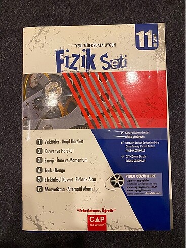 Fizik Test kitabı çap yayınları