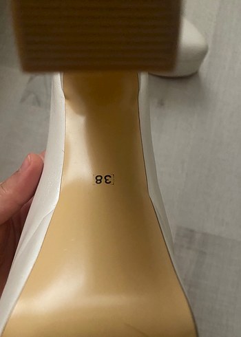 Beyaz Platform Topuklu Düz Kadın Abiye Ayakkabı - Görsel 3