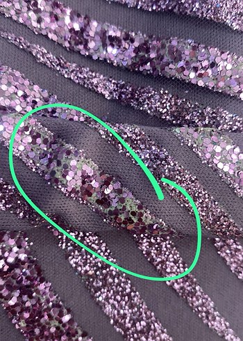 Uzun Mor Tesettür Abiye Elbise - Görsel 5