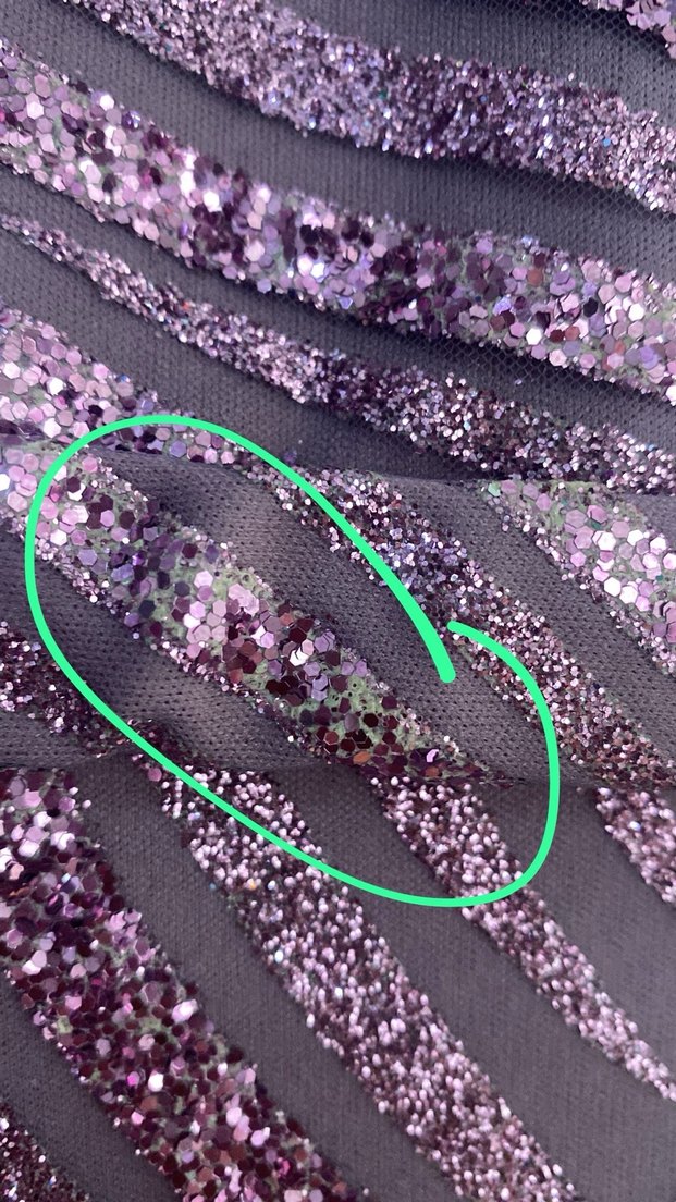 Uzun Mor Tesettür Abiye Elbise - Görsel 5