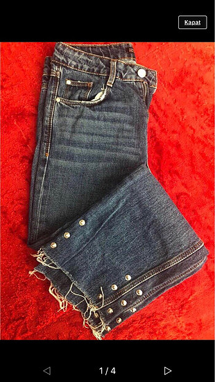 xs Beden Zara yüksek bel pantolon 
