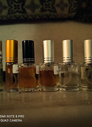 Denemek için aldığım, orjinal decant parfümler
