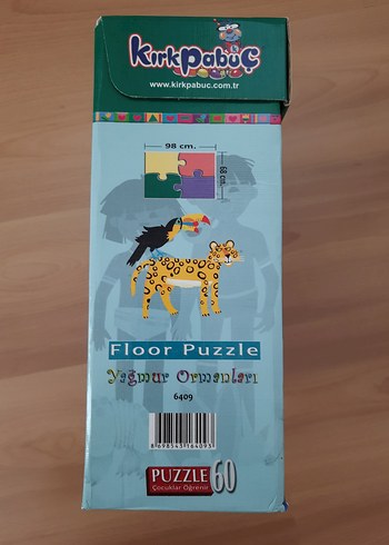 Beden Yağmur Ormanları 60 Parça Çocuk Puzzle