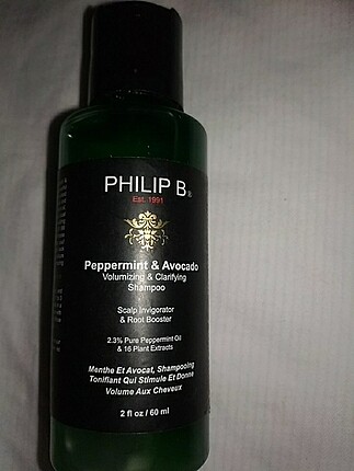  Beden Renk Philip B Peppermint & Avacado shampoo 60 ml 