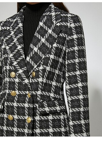 36 Beden siyah Renk Blazer