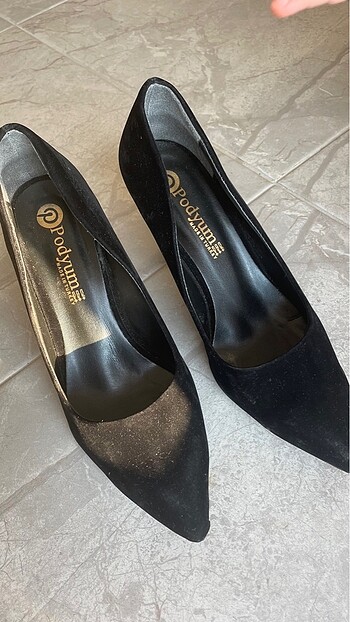 40 Beden siyah Renk Orta topuk stiletto