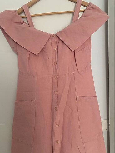 Mango Pembe elbise