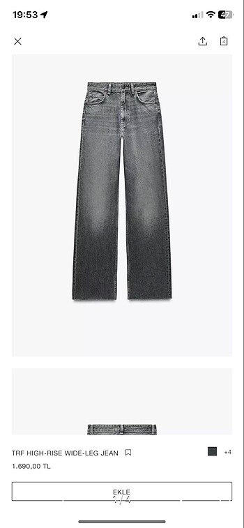 Zara Zara WIDE LEG TRF JEAN