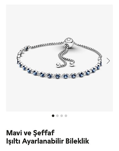 Pandora mavi su yolu bileklik
