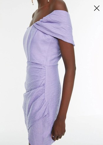 Balenli Lila Elbise - Görsel 4