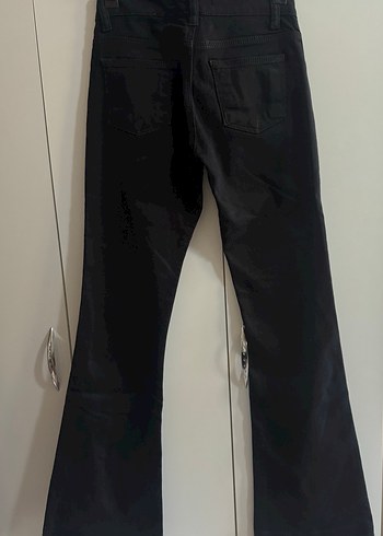 Siyah İspanyol paça Pantolon - Görsel 3
