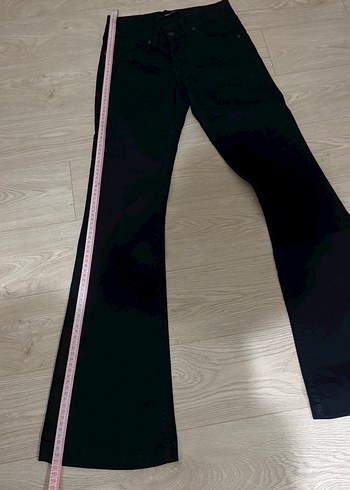 Siyah İspanyol paça Pantolon - Görsel 5