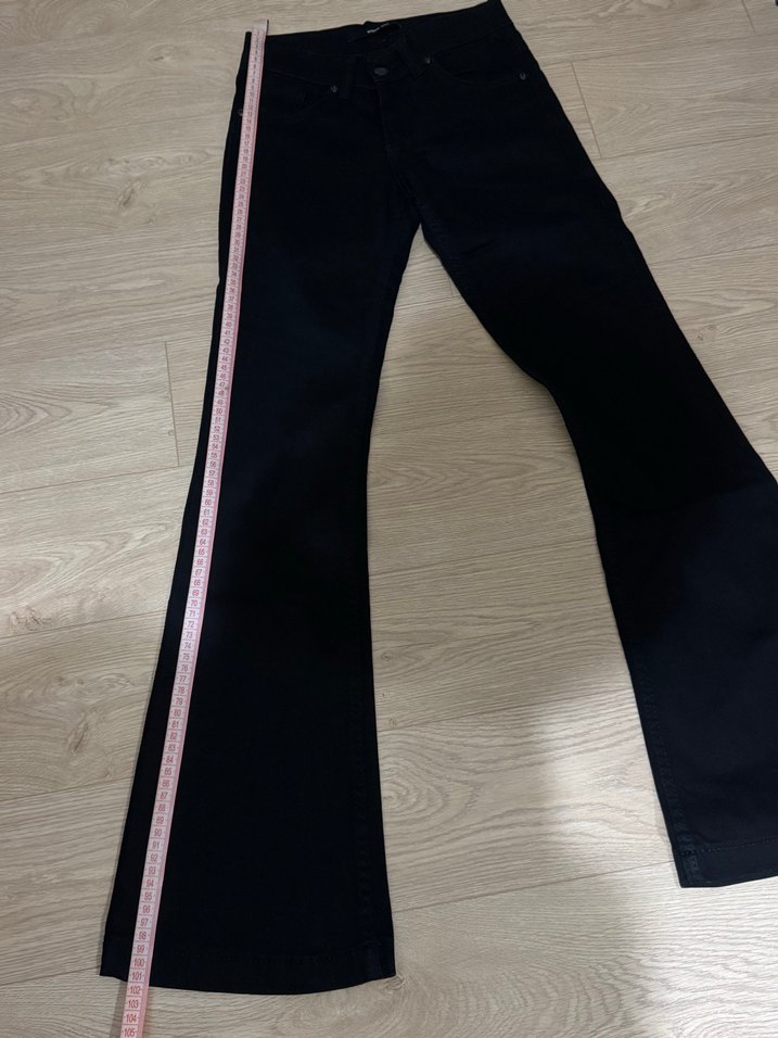 Siyah İspanyol paça Pantolon - Görsel 5