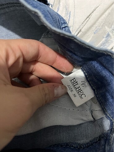 30 Beden mavi Renk Pantolon dar 30 beden