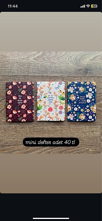 Mini defter