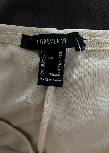 Forever 21 Beyaz Flare Pantolon Midi Boy