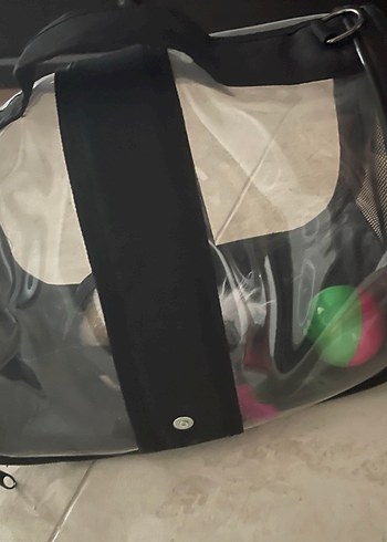 Siyah Şeffaf Kuş Taşıma Çantası - Görsel 2