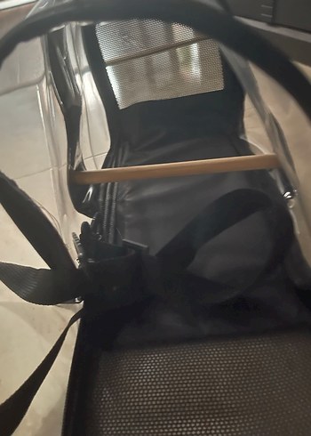 Siyah Şeffaf Kuş Taşıma Çantası - Görsel 6